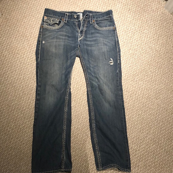 true religion baggy blue denim jeans - Picture 5 of 5